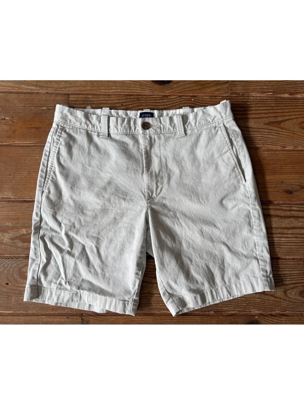 J.Crew 9” Classic Chino Shorts Men’s Size 32 Stone Khaki